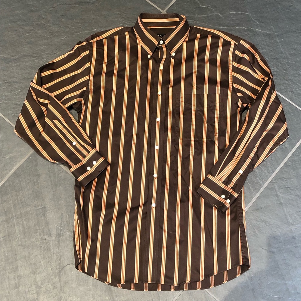 Medium Brown Stripe Button Down JoS. A. Bank